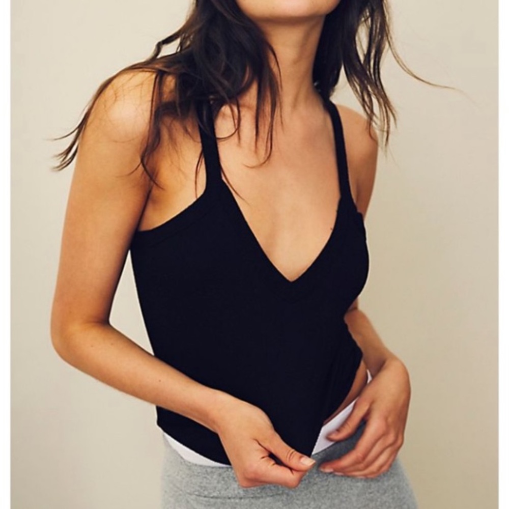 Free People Black Tank Top